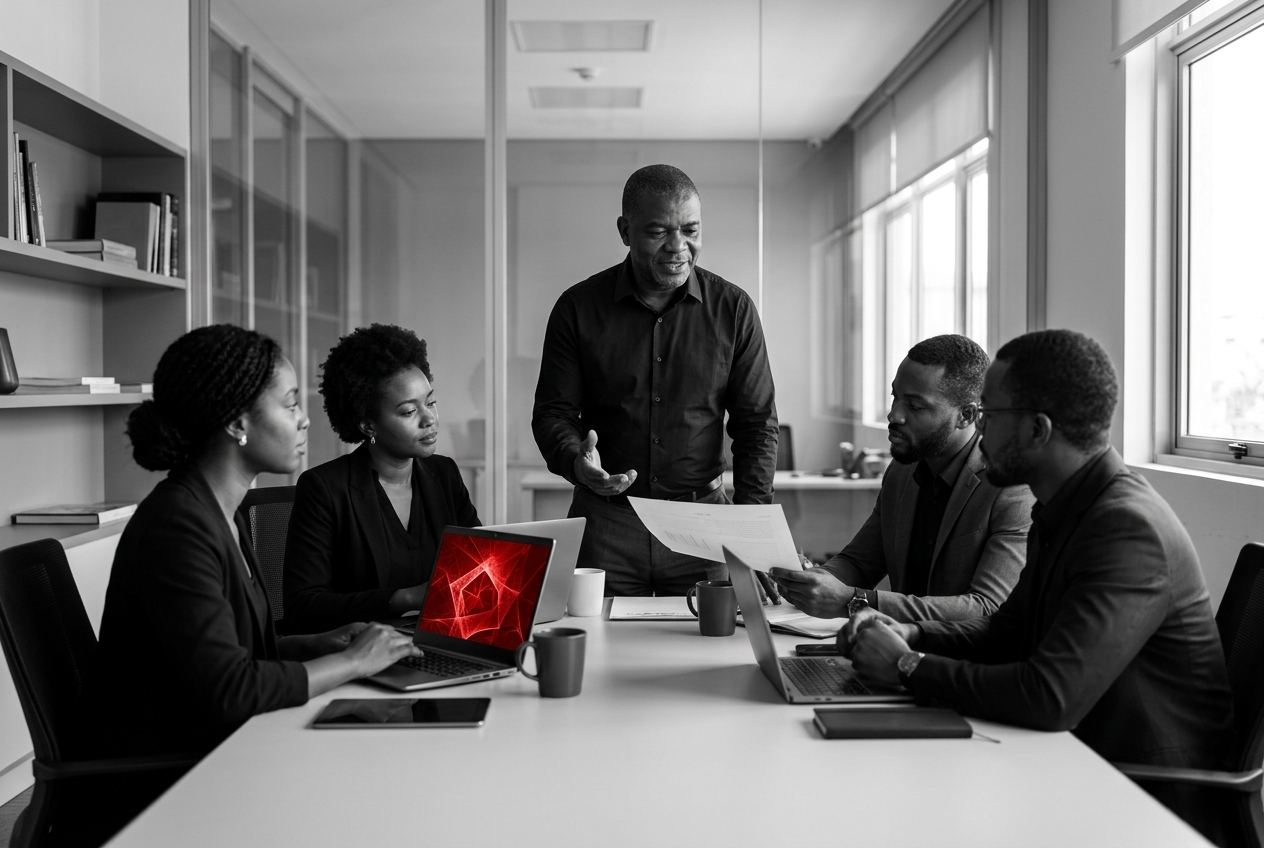 Equipa da Villasoft em sessão de consultoria